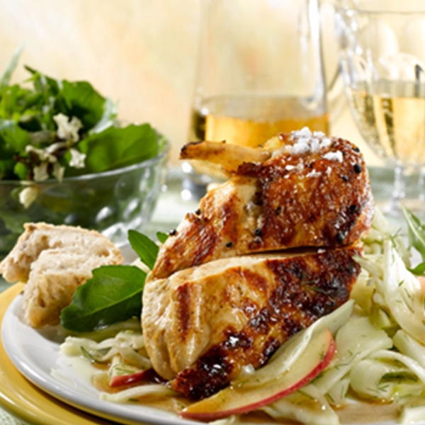 Organic Chicken Breast with Fennel & Rocket Salad